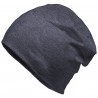 Winter hat with fleece lining - mod.3002:Long, denim, Cotton